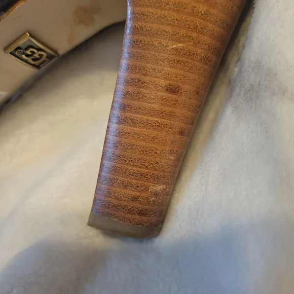 UGG Navy Leather Strappy Heels - Picture 4 of 14